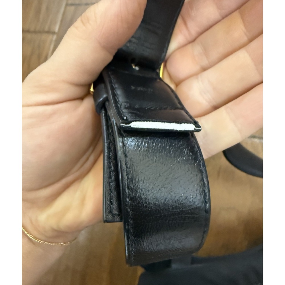 THE ROW Belt Bag Fanny Black Nylon Leather Trimmed Zipper Quiet Luxury Designer - Picture 12 of 15